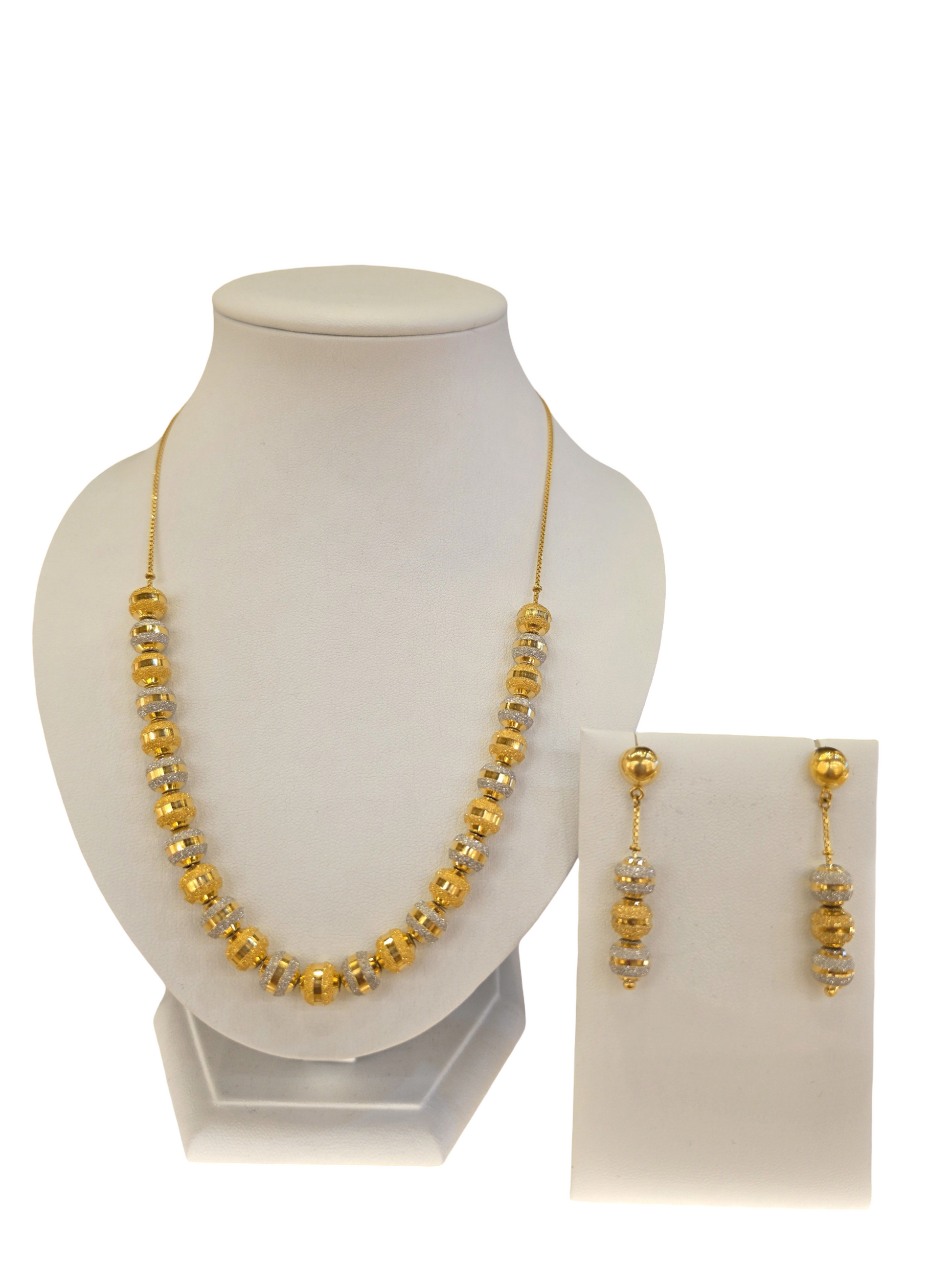 22K Gold Two-tone Designer Set
