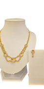 22K Gold CZ Designer Set