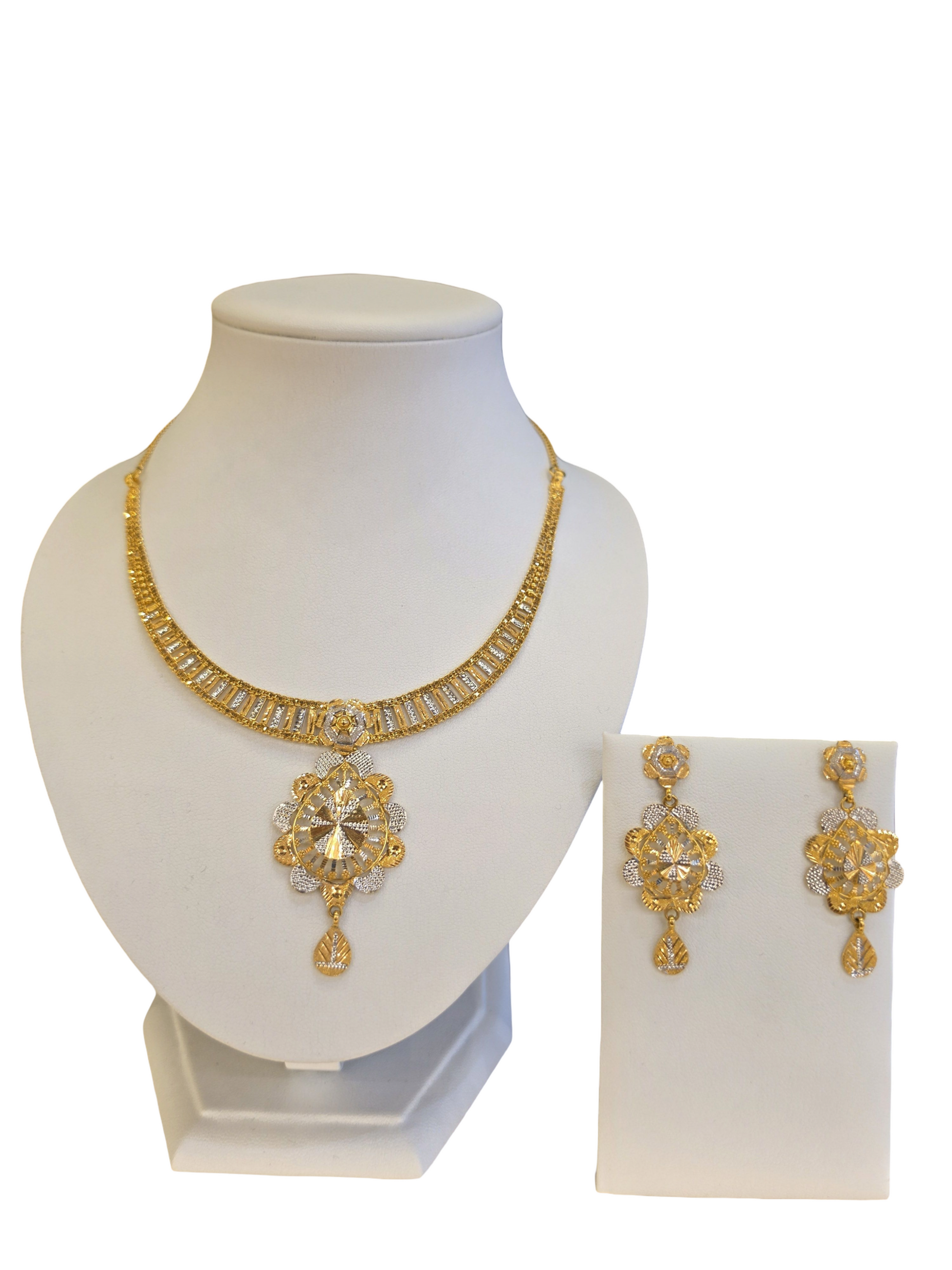 22K Gold Two-tone Designer Set