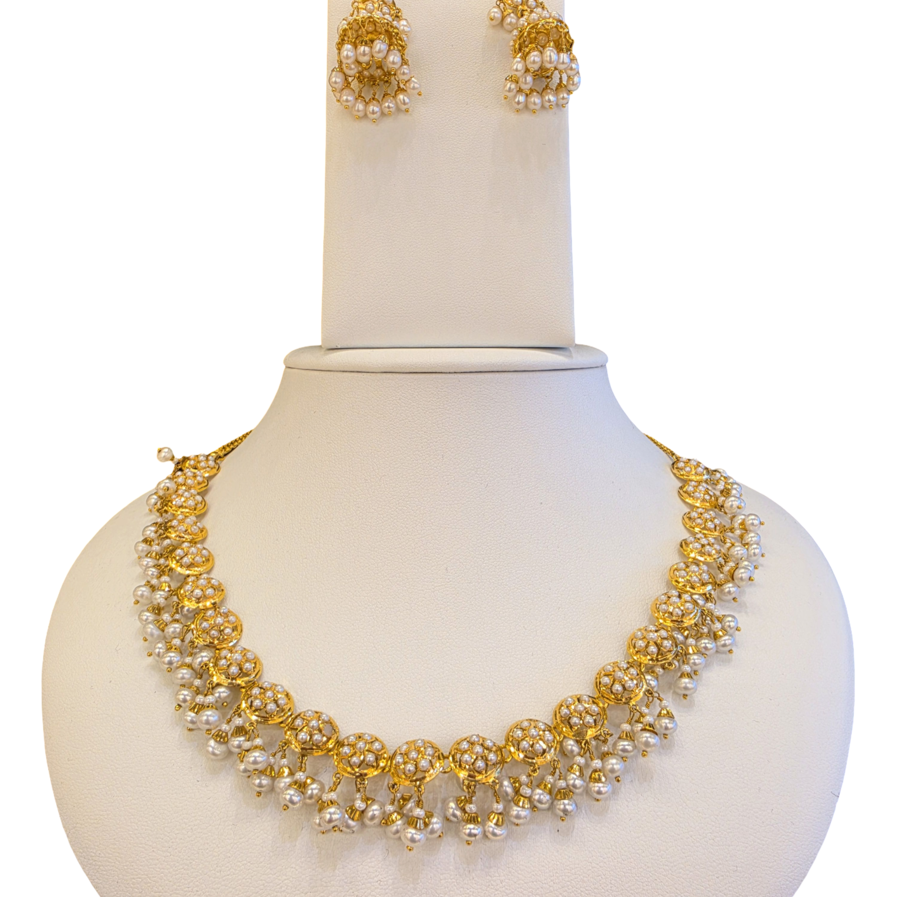 22K Gold Jadau Designer Set