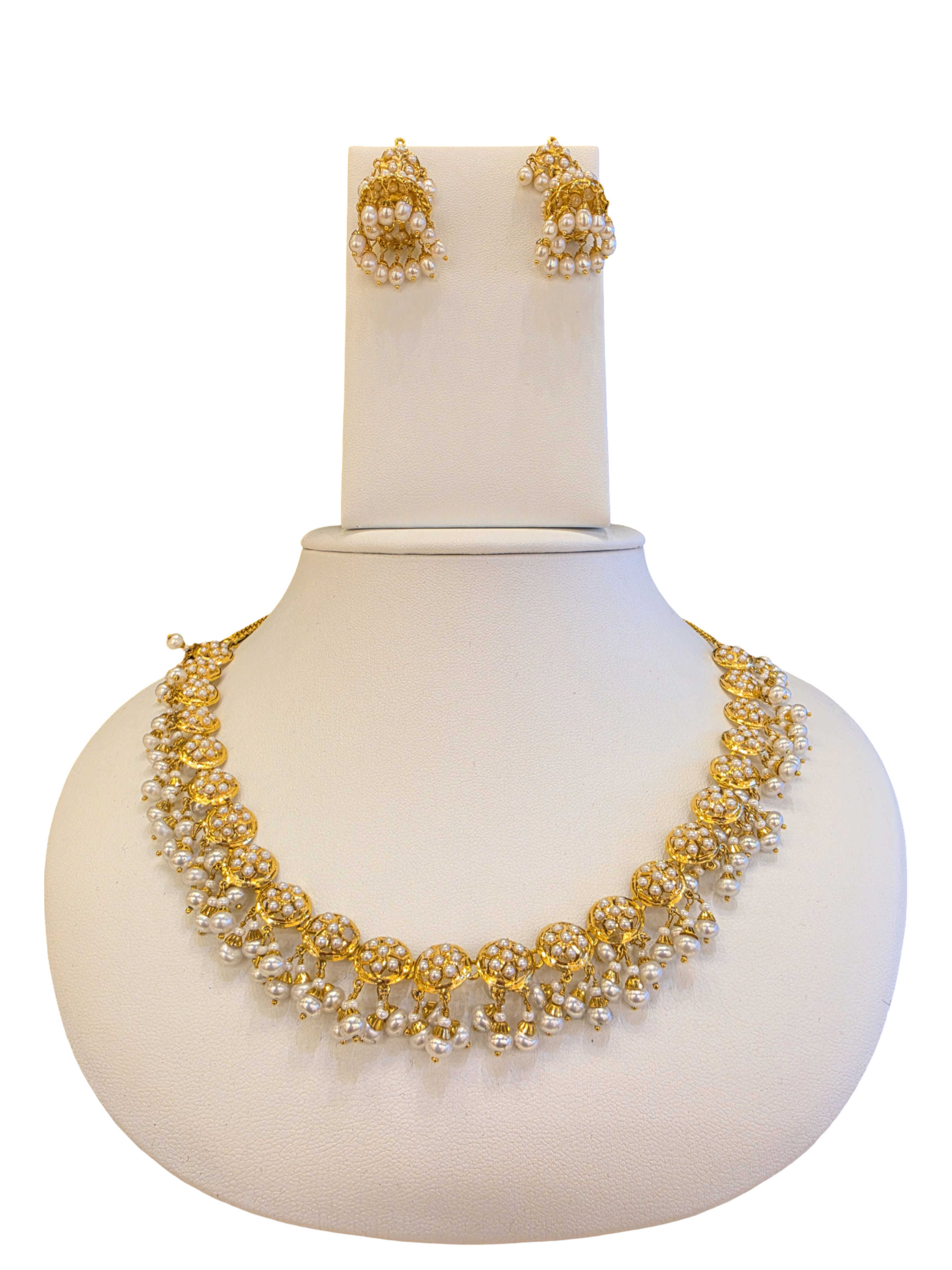 22K Gold Jadau Designer Set