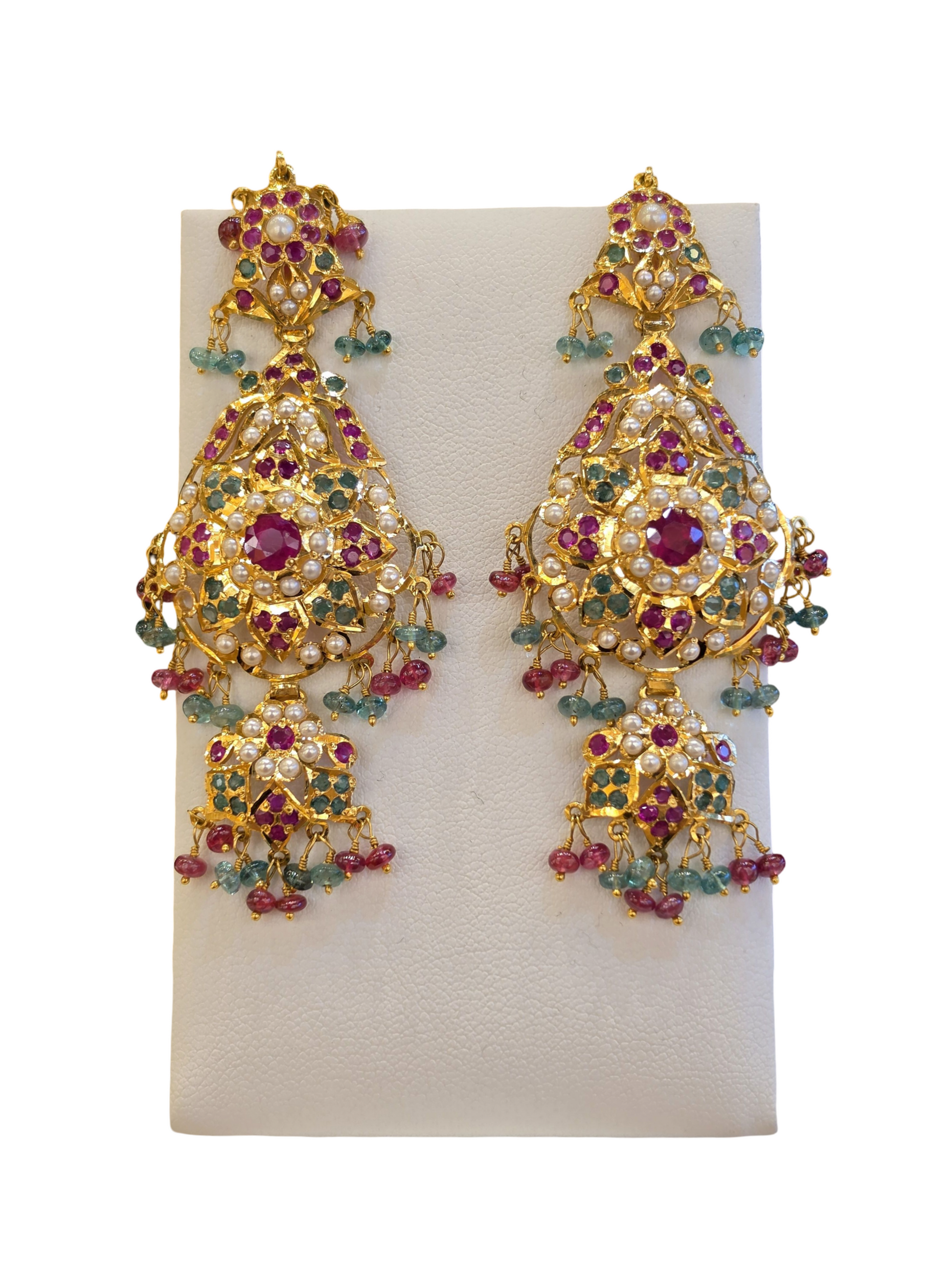 22K Gold Jadau Designer Bridal Set