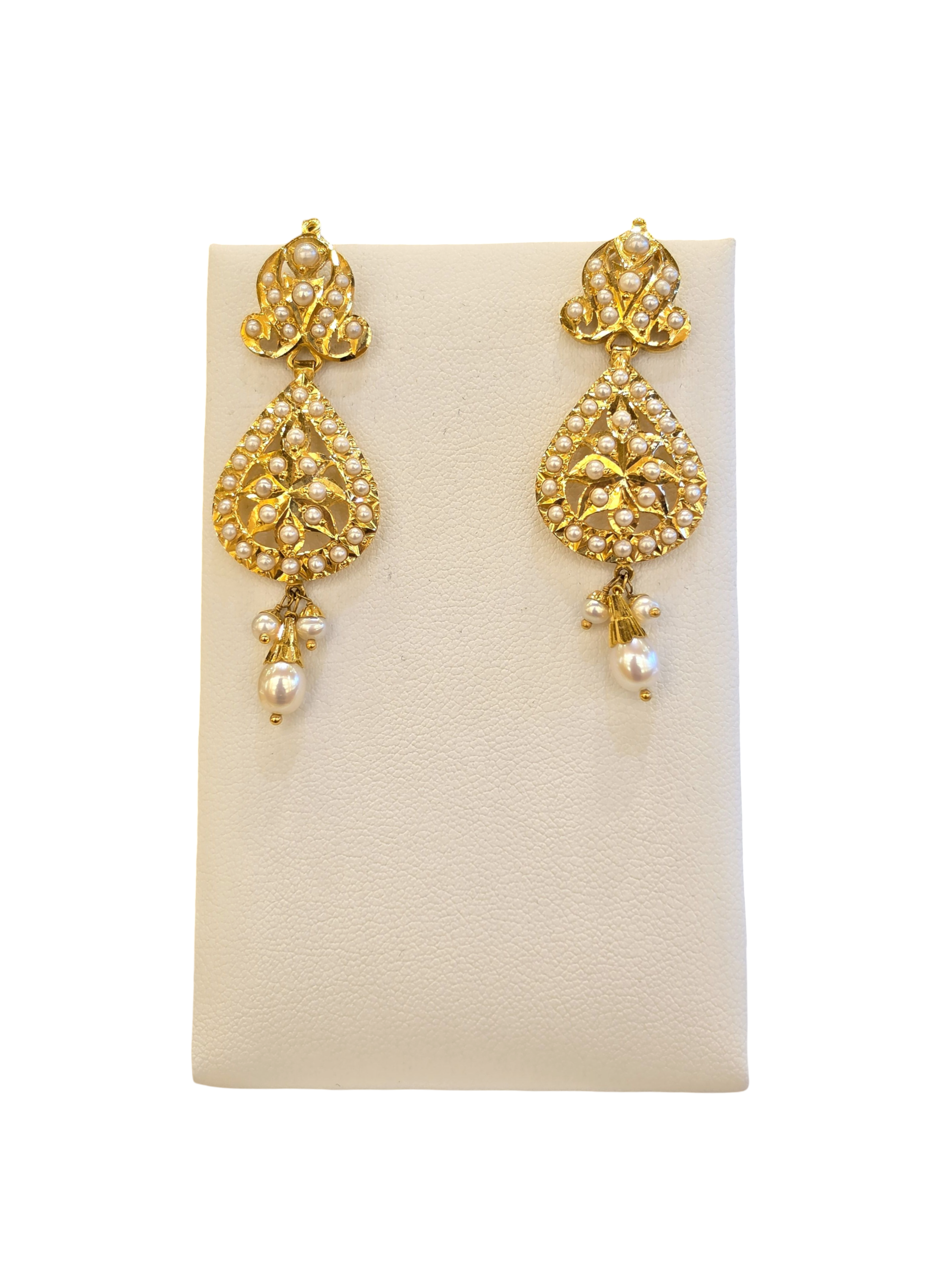 22K Gold Jadau Designer Set