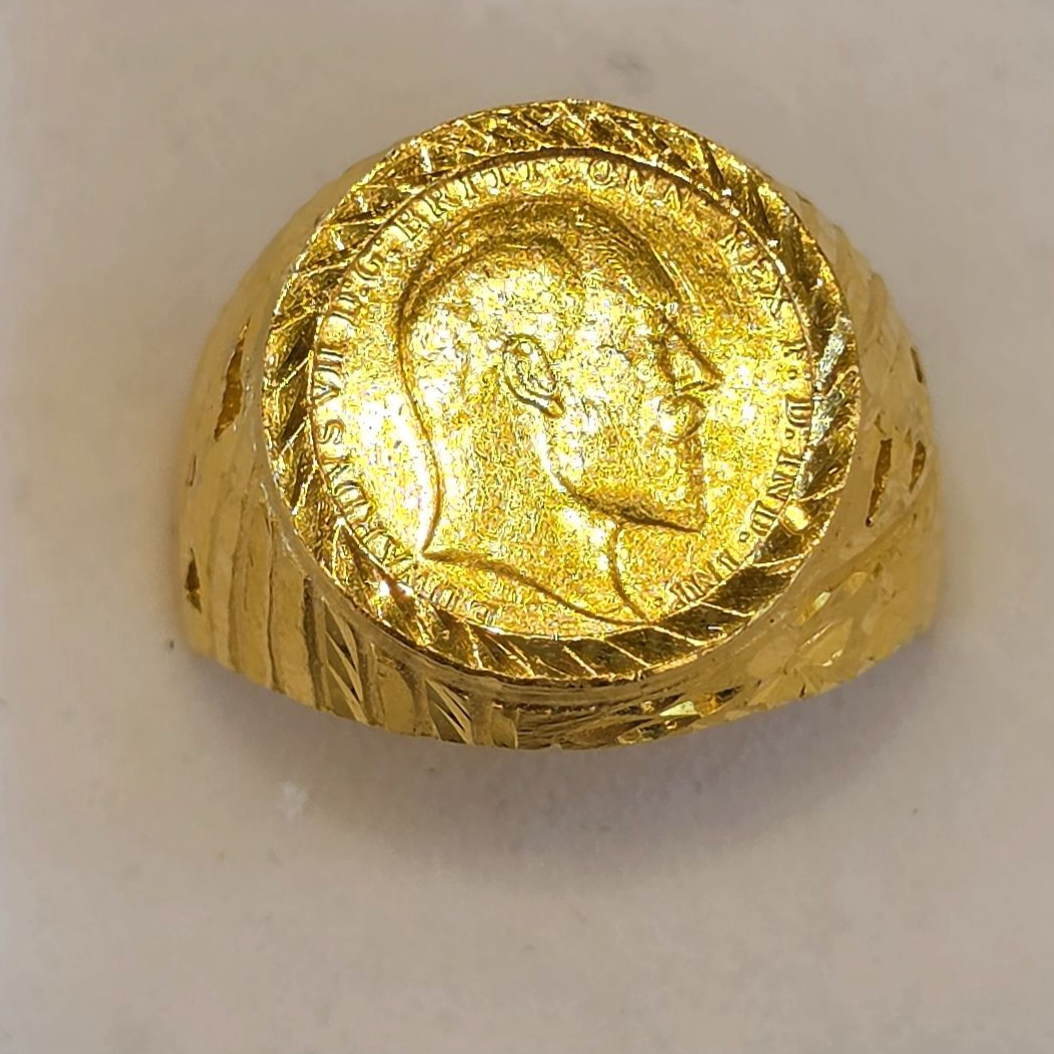 22K Gold Men's Ring