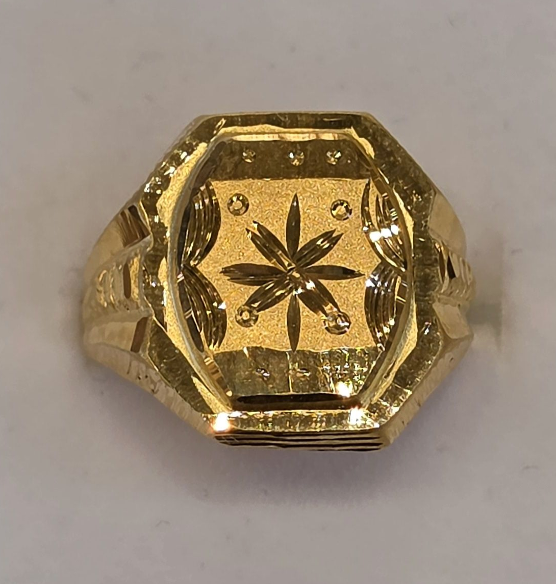 22K Gold Men's Ring