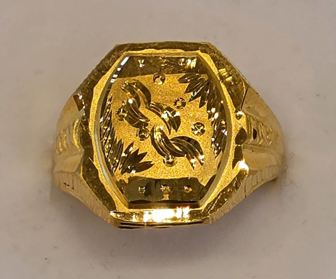 22K Gold Men's Ring