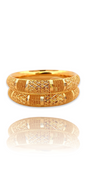 22K Gold 2 Pieces Set of Ladies Bangles
