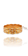 22K Gold Two-tone 4 Pieces Set of Ladies Bangles