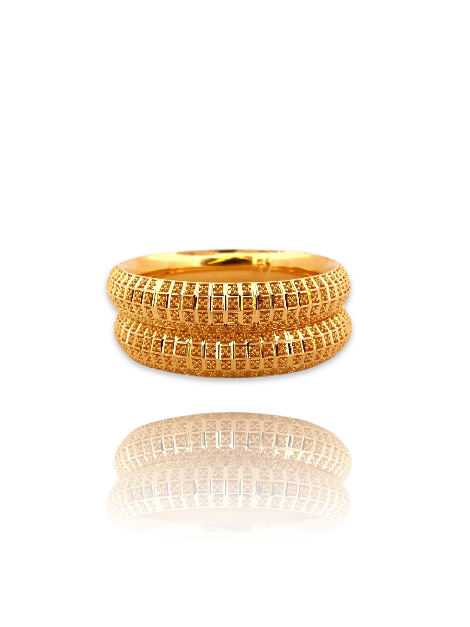 22K Gold 2 Pieces Set of Ladies Bangles