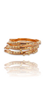 22K Gold Tri-tone 3 Pieces Set of Ladies Bangles