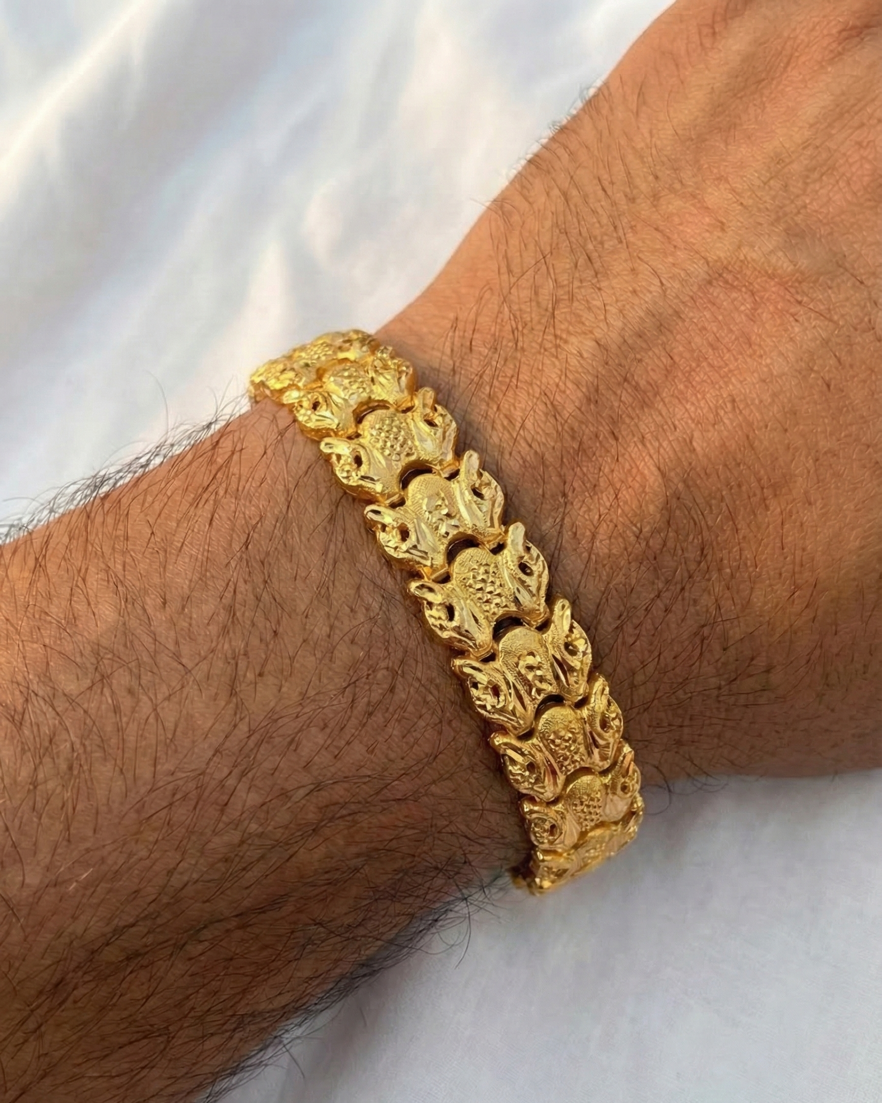22K Gold Designer Men's Bracelet