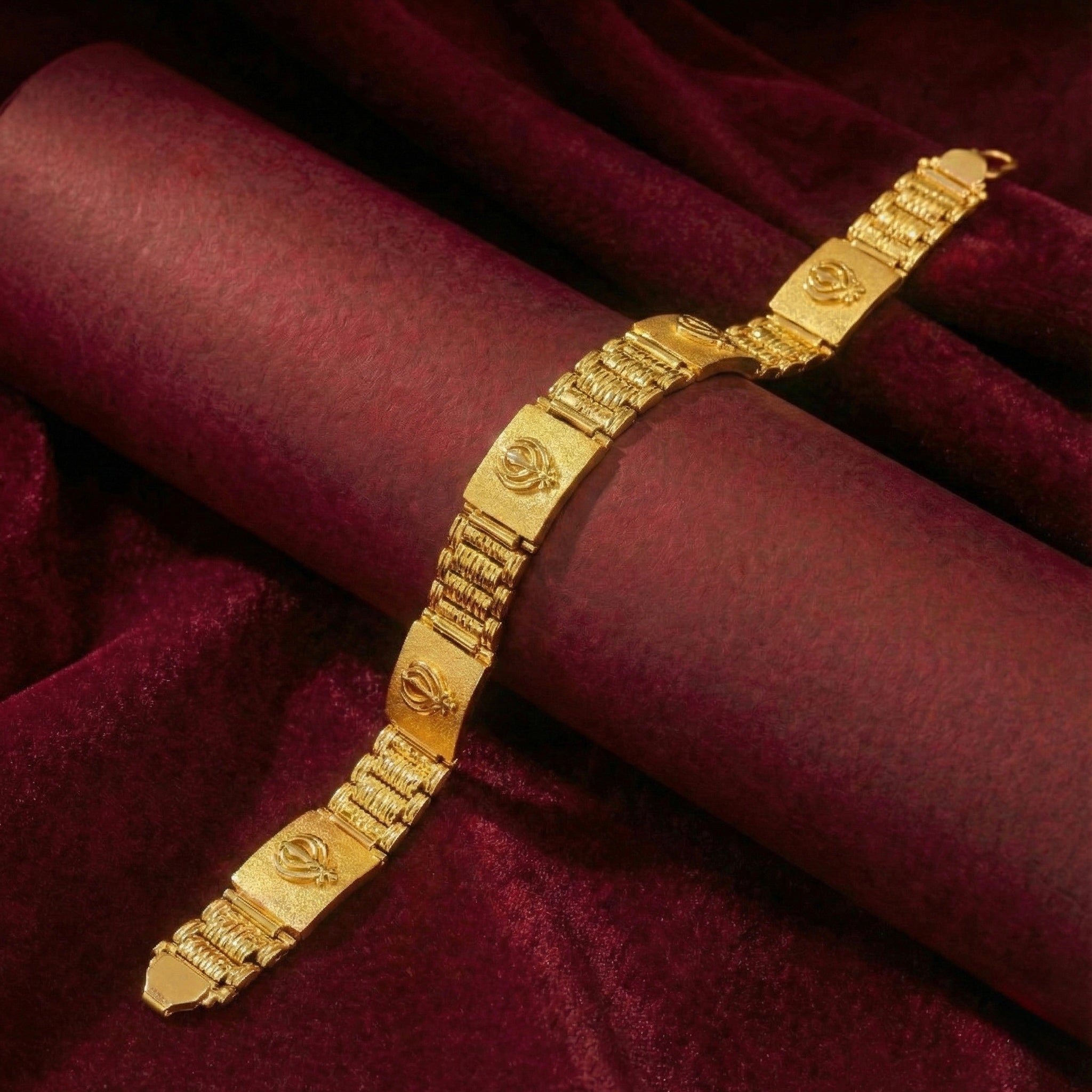 22K Gold Designer Men's Bracelet