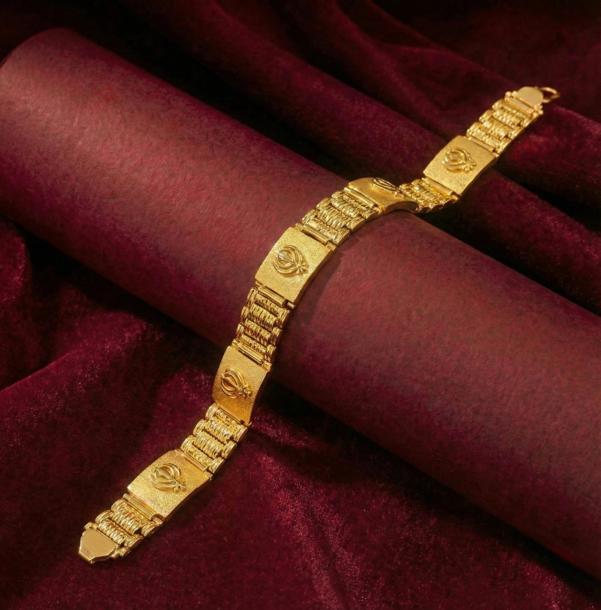 22K Gold Designer Men's Bracelet