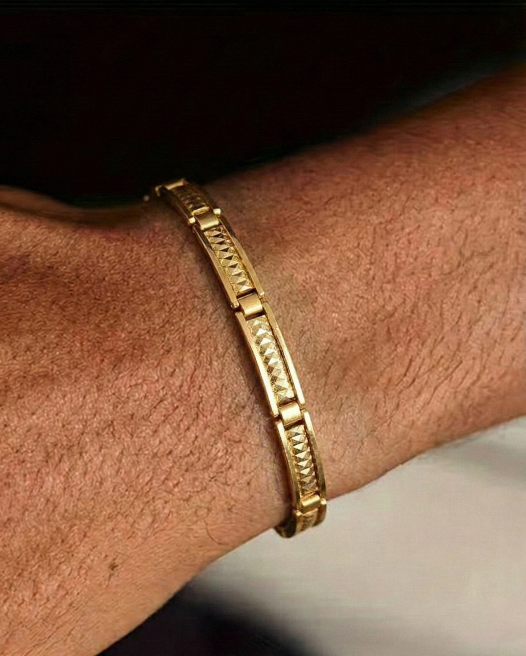 22K Gold Designer Men's Bracelet