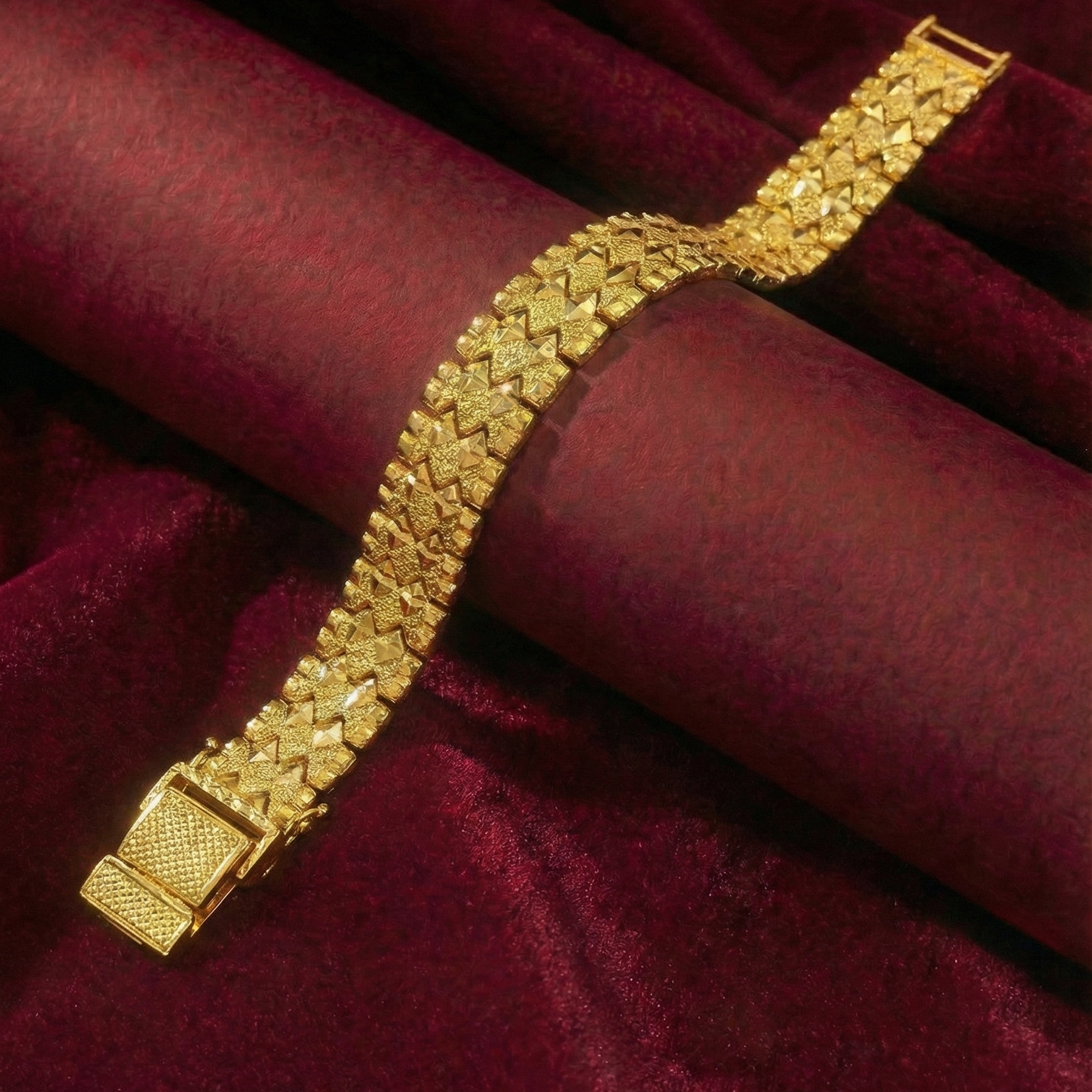 22K Gold Designer Men's Bracelet