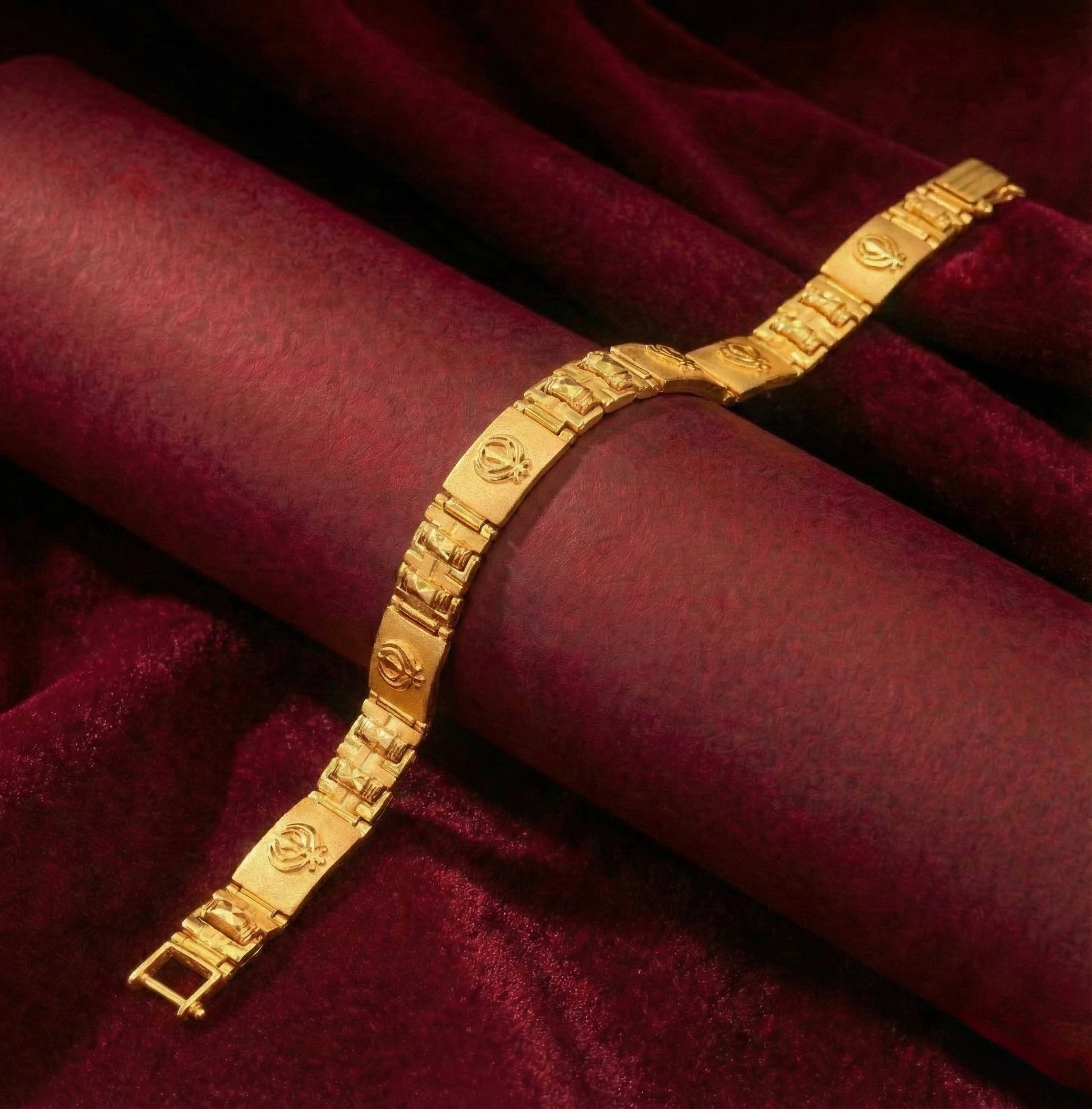 22K Gold Designer Men's Bracelet