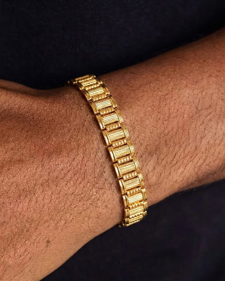 22K Gold Designer Men's Bracelet