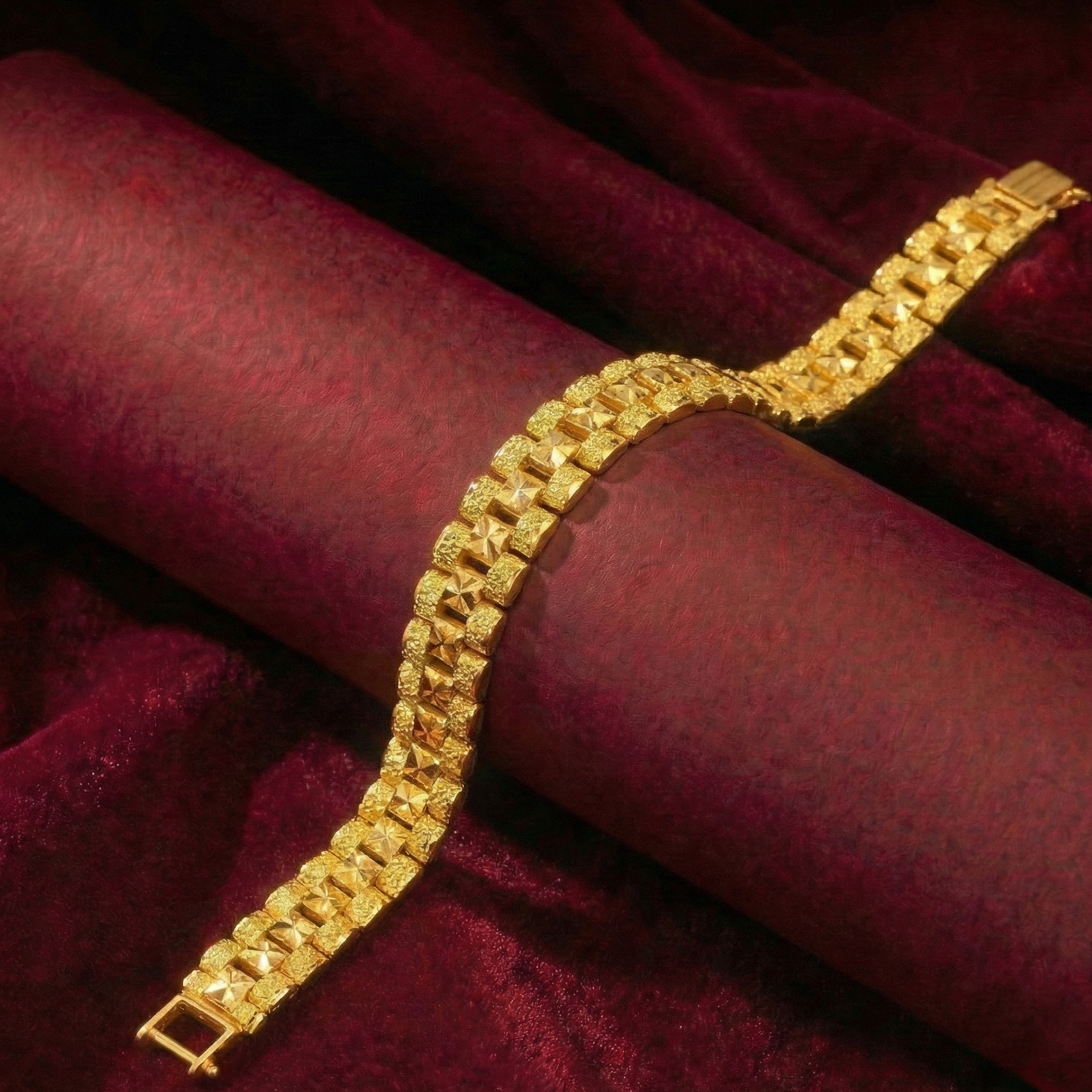 22K Gold Designer Men's Bracelet