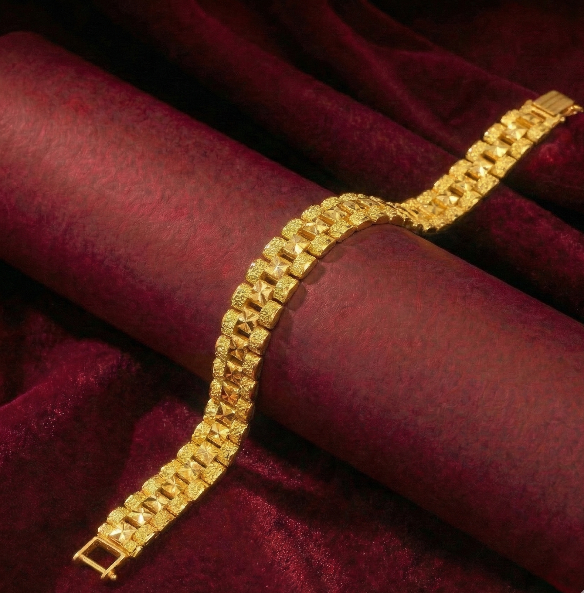 22K Gold Designer Men's Bracelet