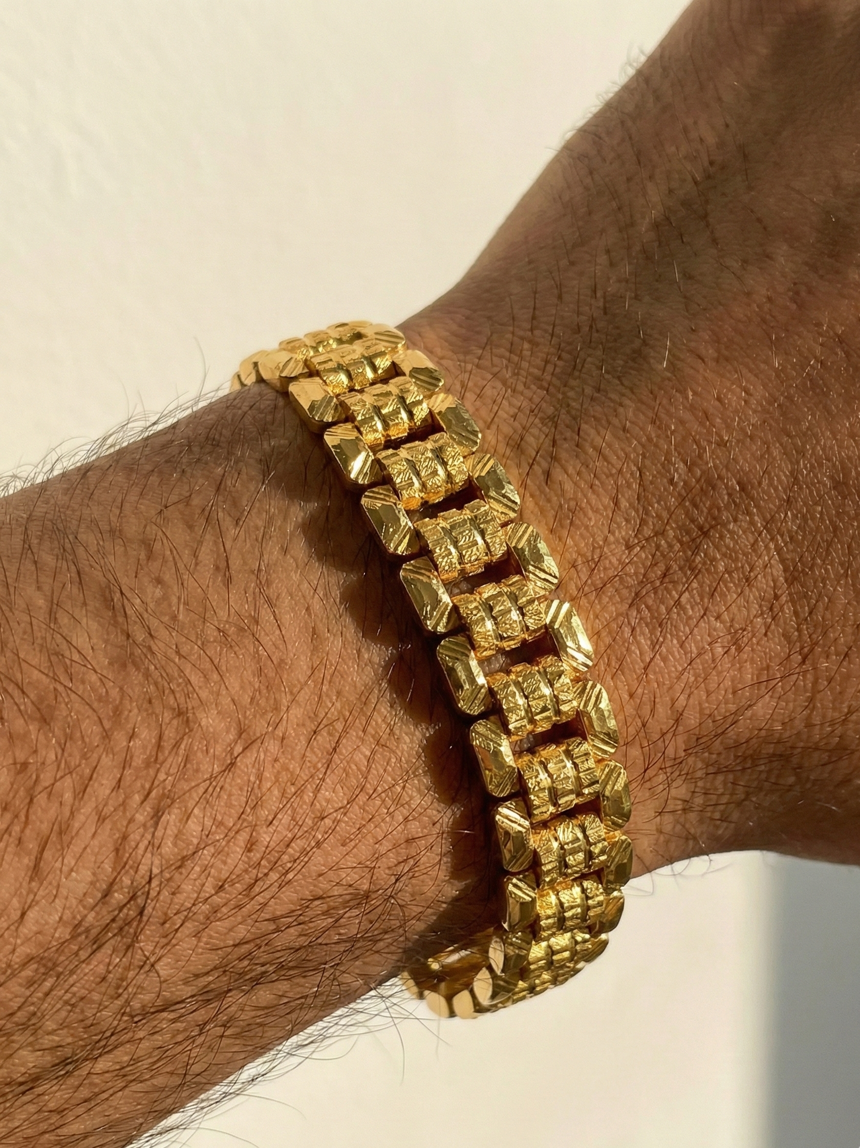 22K Gold Designer Men's Bracelet