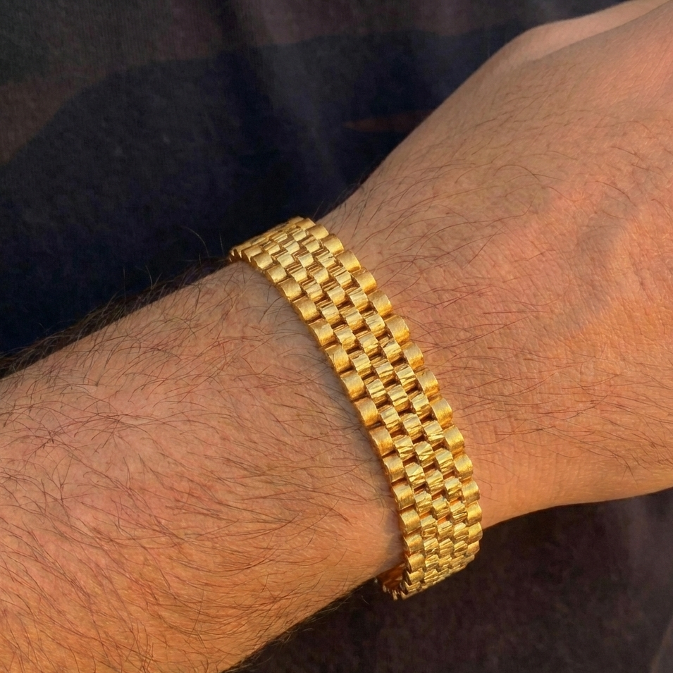 22K Gold Designer Men's Bracelet