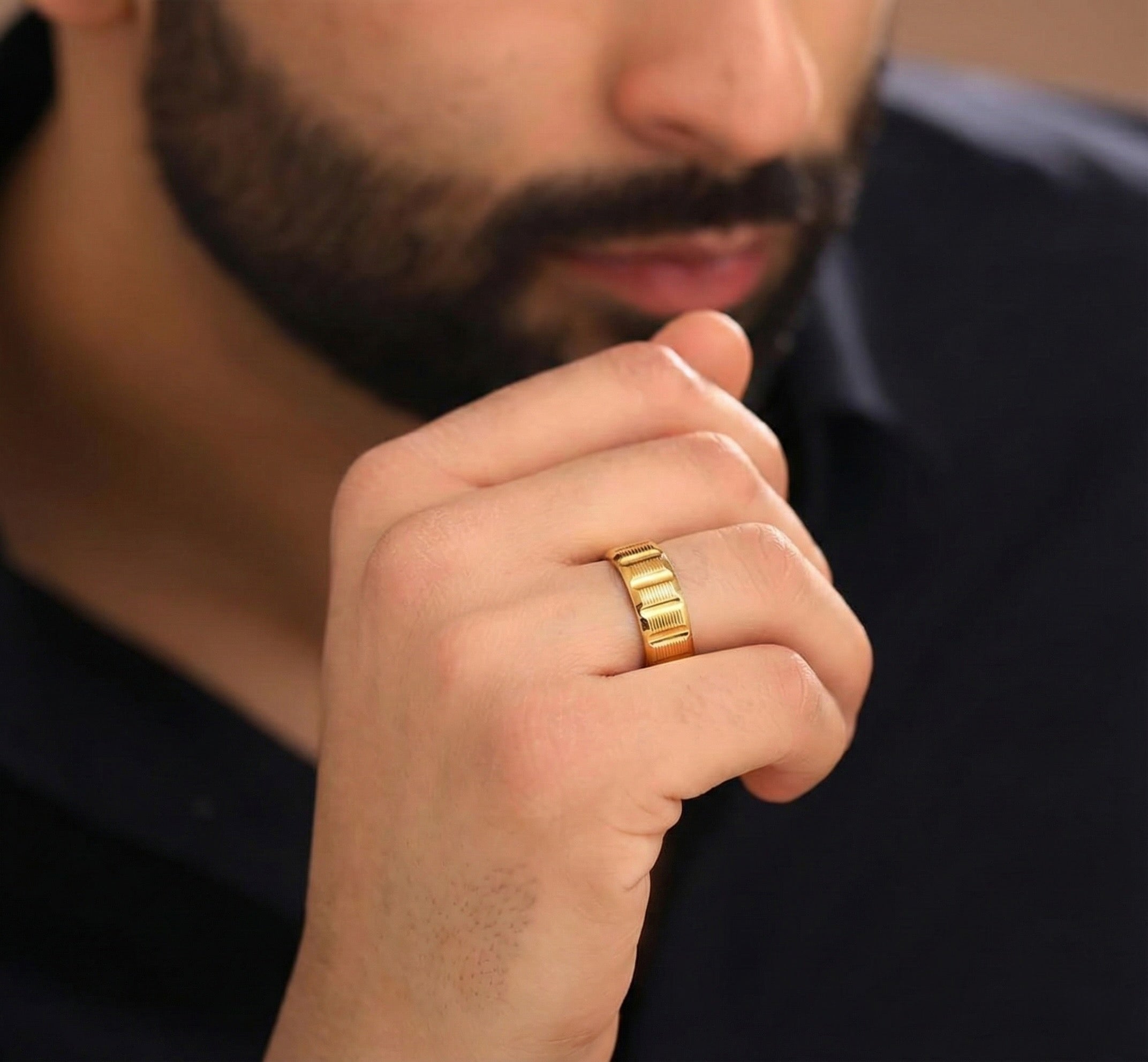 22K Gold Designer Band