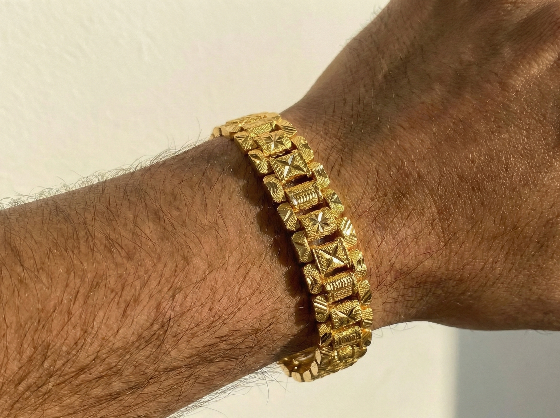 22K Gold Designer Men's Bracelet