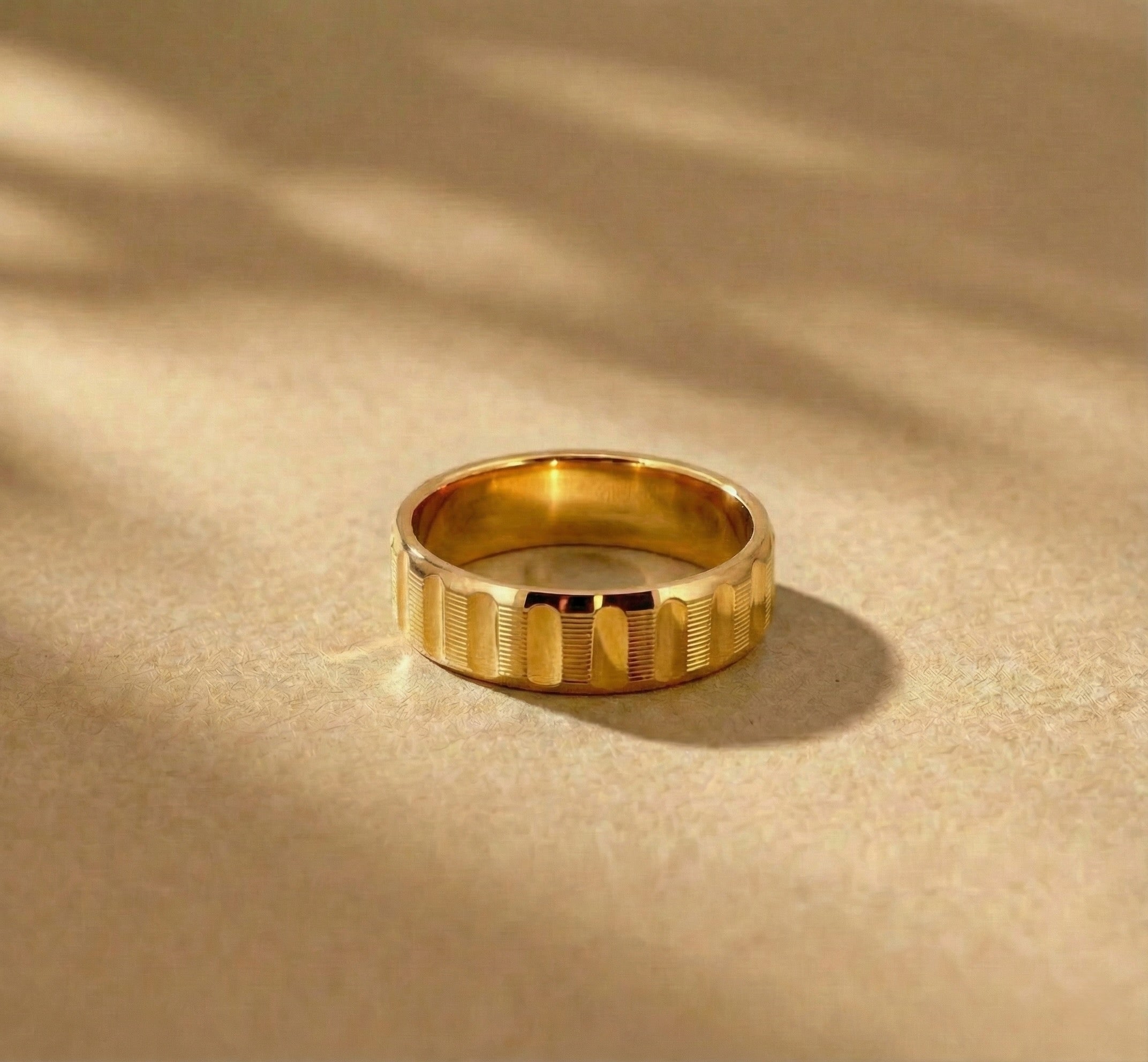 22K Gold Designer Band