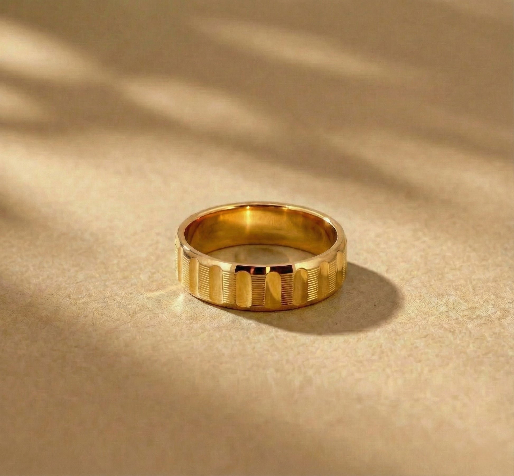 22K Gold Designer Band