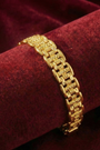 22K Gold Curb Link Designer Men's Bracelet