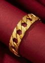 22K Gold Cuban Link Designer Men's Bracelet