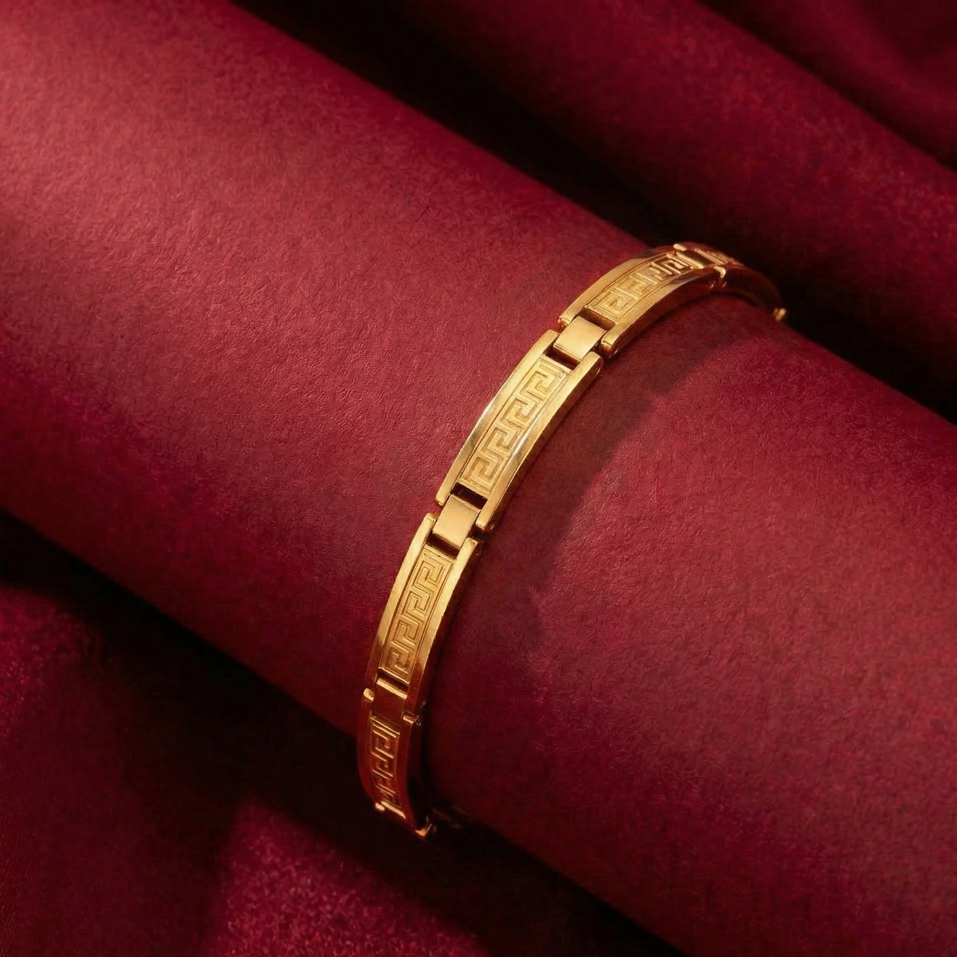 22K Gold Designer Men's Bracelet