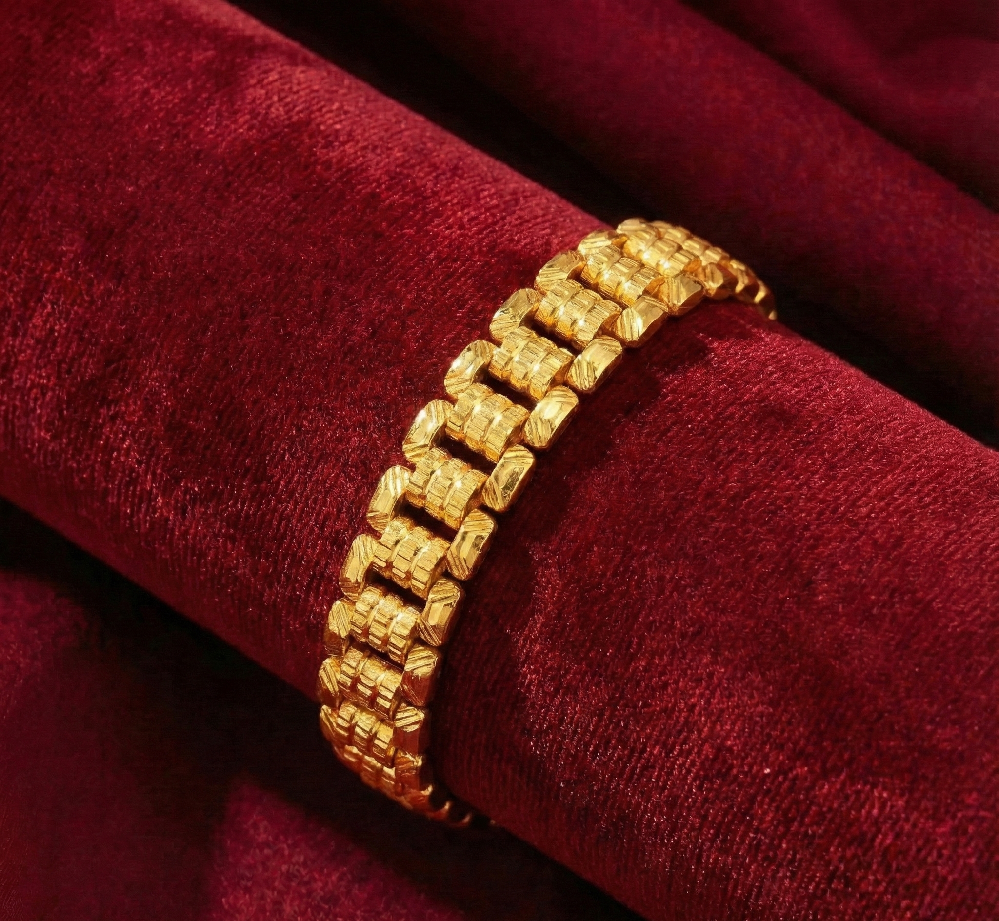 22K Gold Designer Men's Bracelet