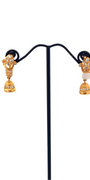 22K Gold CZ Designer Hanging Earrings