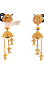 22K Gold Designer Jhumka Earrings