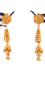 22K Gold Designer Jhumka Earrings