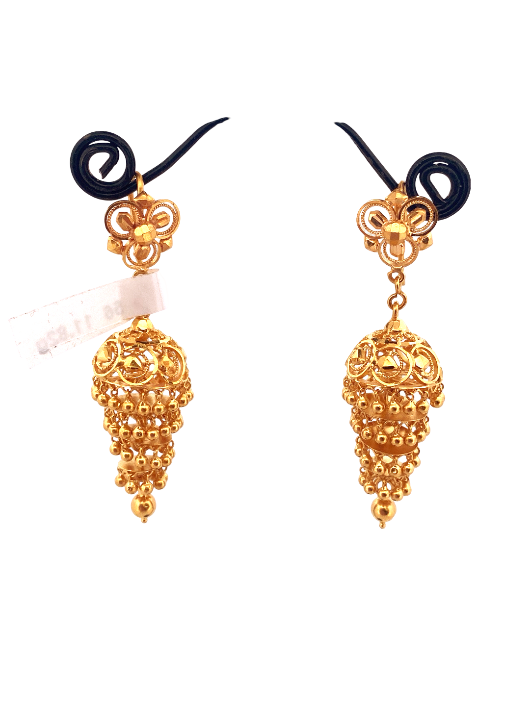 22K Gold Designer Jhumka Earrings