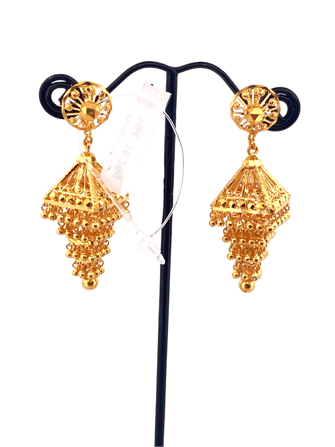 22K Gold Designer Jhumka Earrings