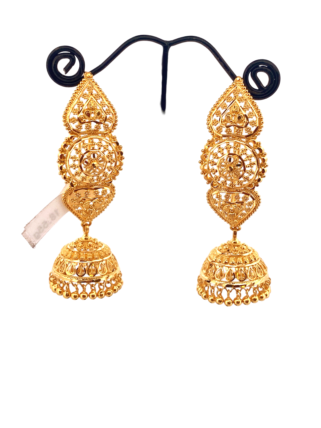 22K Gold Designer Jhumka Earrings