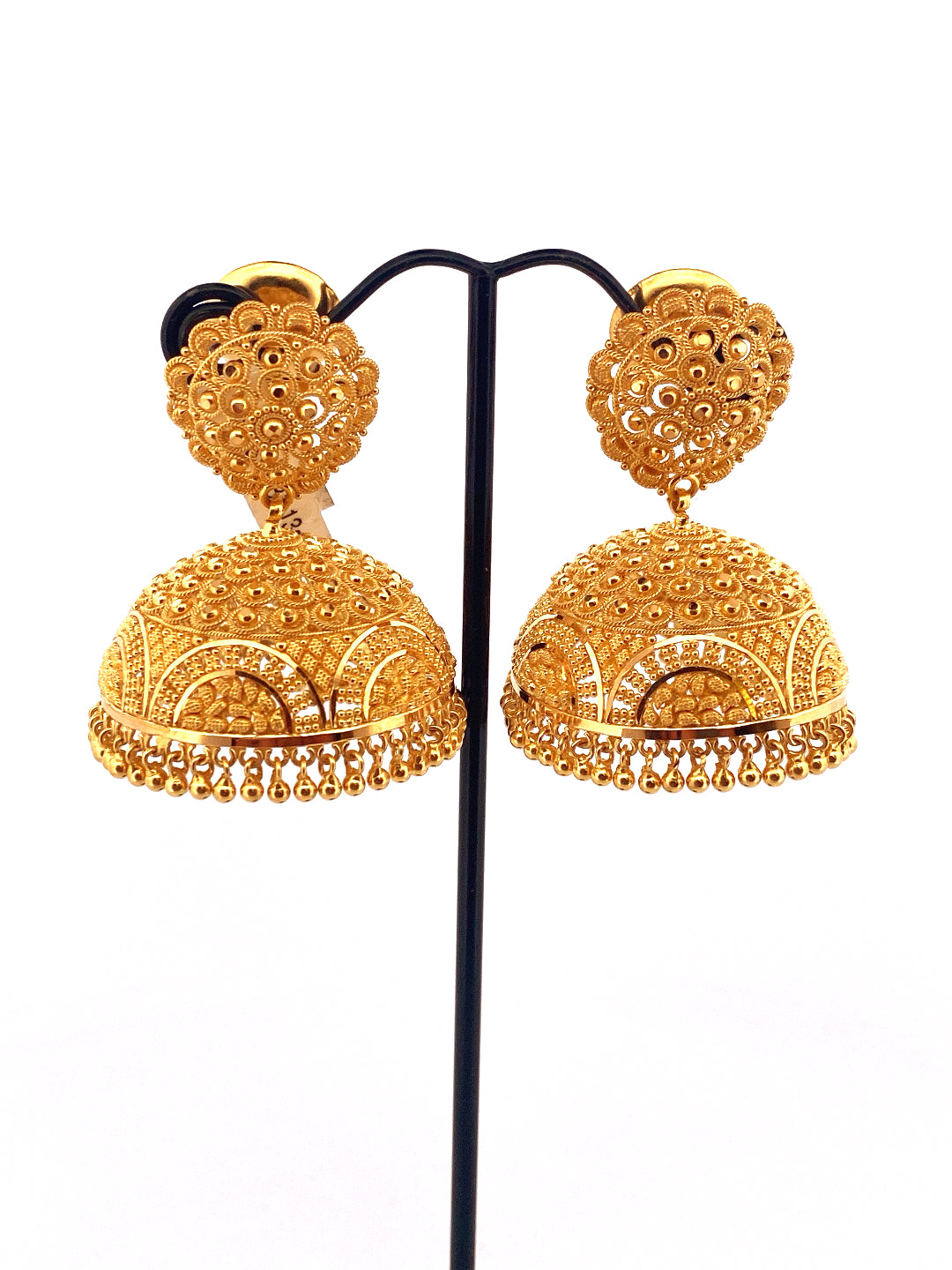 22K Gold Designer Jhumka Earrings