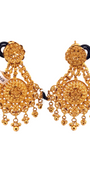 22K Gold Designer Hanging Earrings