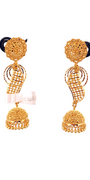 22K Gold Designer Jhumka Earrings