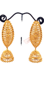 22K Gold Designer Jhumka Earrings