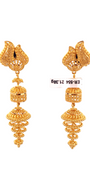 22K Gold Designer Jhumka Earrings