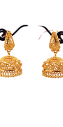 22K Gold Designer Jhumka Earrings