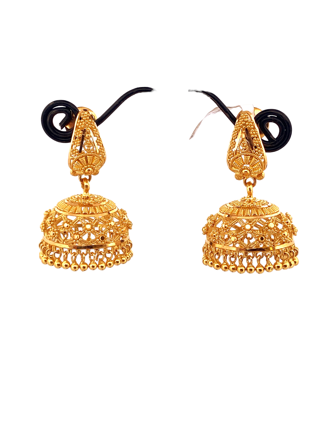 22K Gold Designer Jhumka Earrings