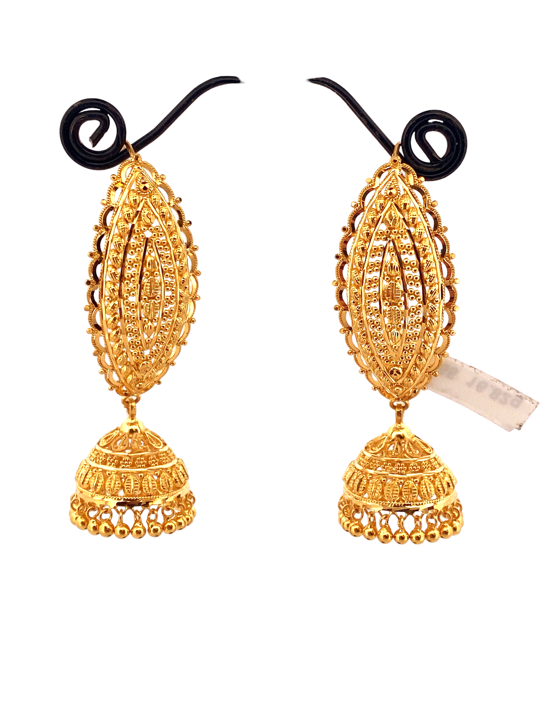22K Gold Designer Jhumka Earrings