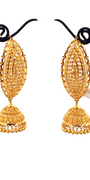 22K Gold Designer Jhumka Earrings