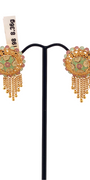 22K Gold Meena Designer Ladies Stud Earrings