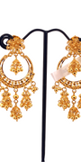22K Gold Designer Hanging Earrings